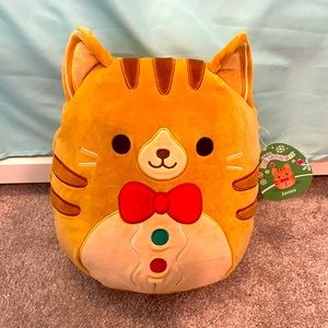NWT 11” Jones the gingerbread cat Holiday Squishmallow